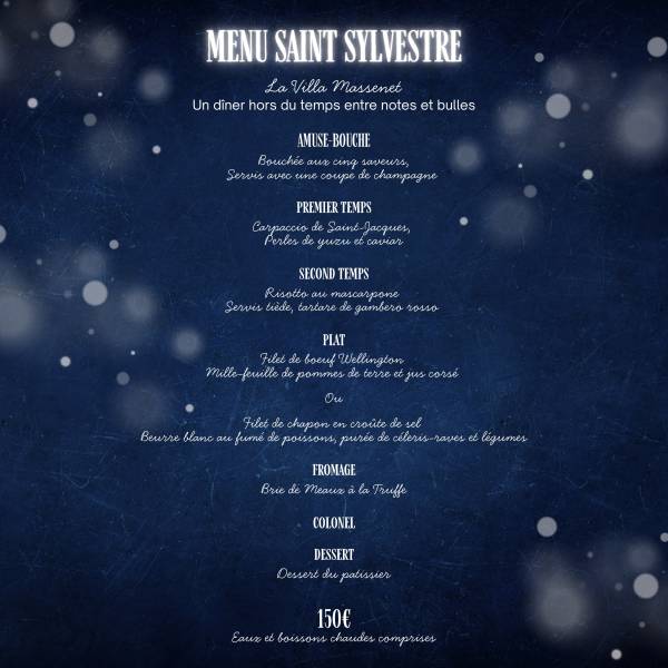 A new years celebration - Votre dernier dîner de l’année ✨